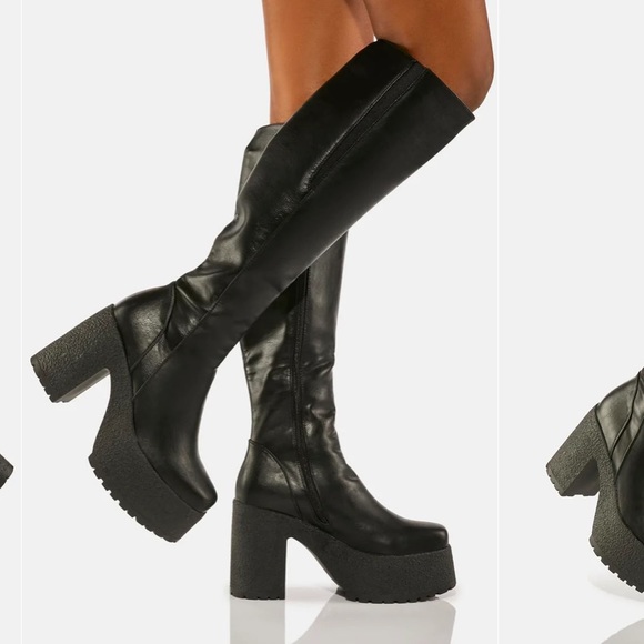 Lamoda Knee High Platform Boots - Picture 3 of 7